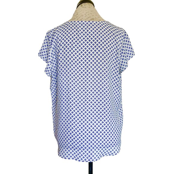 Papermoon Blouse Size Medium Floral Boho Bohemian Button down  Short Sleeve - Picture 2 of 12